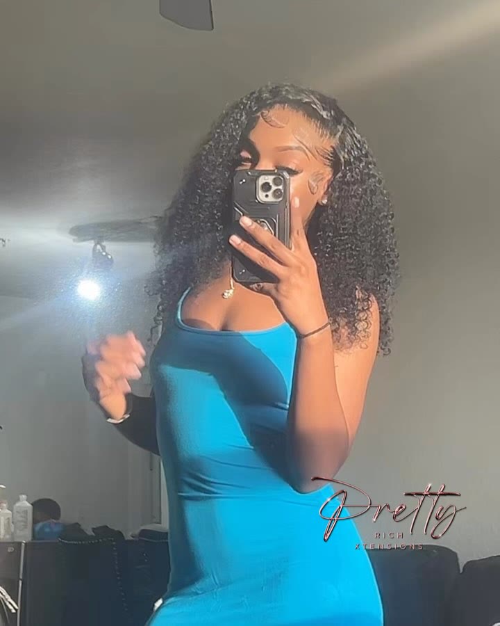 Long dark curls